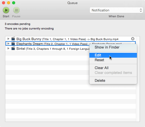 Editing
an
encode
Job
on
Mac