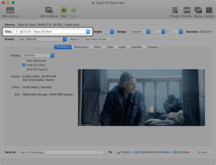 handbrake video converter for itunes video