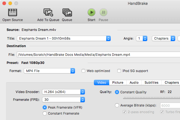 Handbrake mac os как пользоваться